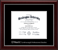 Washington University in St. Louis diploma frame - Silver Embossed Diploma Frame in Gallery Silver