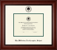 The Williston Northampton School diploma frame - Embossed Diploma Frame in Cambridge