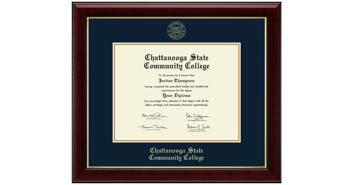 Chatt State Community College Diploma Frames Church Hill Classics