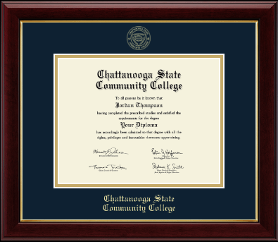 Chattanooga State Community College diploma frame - Gold Embossed Diploma Frame in Gallery