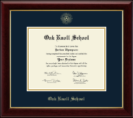 Oak Knoll School diploma frame - Gold Embossed Diploma Frame in Gallery