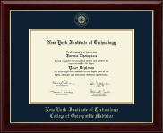 New York Institute of Technology diploma frame - Gold Embossed Diploma Frame in Gallery