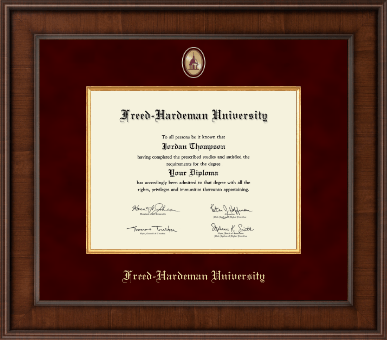 Freed-Hardeman University diploma frame - Presidential Masterpiece Diploma Frame in Madison