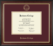 Jackson College diploma frame - Gold Embossed Diploma Frame in Studio Gold