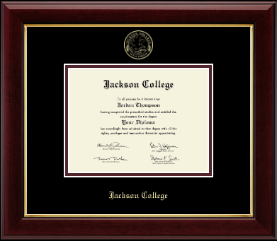 Jackson College diploma frame - Gold Embossed Diploma Frame in Gallery