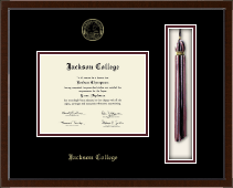Jackson College diploma frame - Tassel & Cord Diploma Frame in Delta