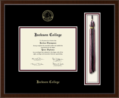 Jackson College diploma frame - Tassel & Cord Diploma Frame in Delta