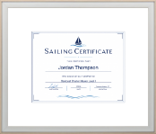 Specialty Frames certificate frame - Sailing Certificate Frame in Snow