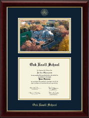 Oak Knoll School diploma frame - Campus Scene Diploma Frame in Gallery