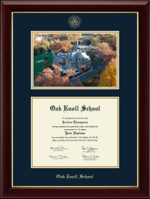Oak Knoll School diploma frame - Campus Scene Diploma Frame in Gallery
