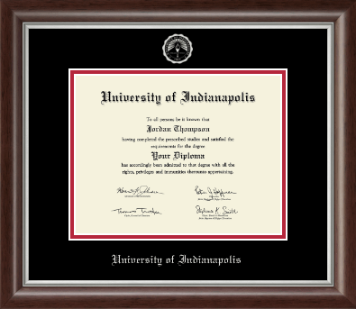 University of Indianapolis diploma frame - Silver Embossed Diploma Frame in Devonshire