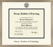 Georgia Institute of Technology diploma frame - Icon in Light Champagne