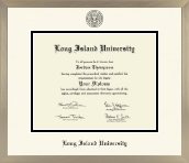 Long Island University Post diploma frame - Icon in Light Champagne
