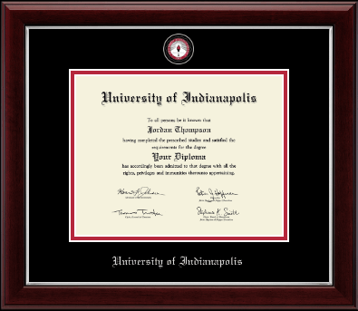 University of Indianapolis diploma frame - Masterpiece Medallion Diploma Frame in Gallery Silver