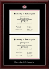 University of Indianapolis diploma frame - Double Masterpiece Diploma Frame in Gallery Silver