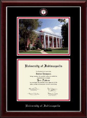 University of Indianapolis diploma frame - Campus Scene Masterpiece Diploma Frame in Gallery Silver