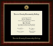 Lorain County Community College diploma frame - Gold Engraved Medallion Diploma Frame in Murano