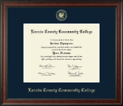 Lorain County Community College diploma frame - Gold Embossed Diploma Frame in Studio