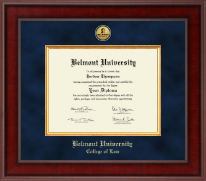 Belmont University diploma frame - Presidential Gold Engraved Diploma Frame in Jefferson