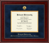 Belmont University diploma frame - Presidential Gold Engraved Diploma Frame in Jefferson