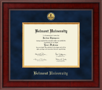 Belmont University diploma frame - Presidential Gold Engraved Diploma Frame in Jefferson