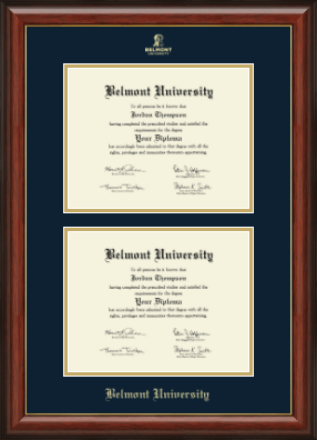 Belmont University diploma frame - Double Diploma Frame in Lancaster