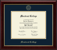 Montreat College diploma frame - Gold Embossed Diploma Frame in Gallery