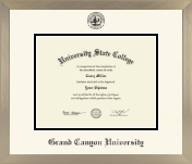 Grand Canyon University diploma frame - Icon in Light Champagne