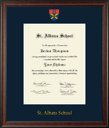 St. Albans School diploma frame - Dimensions Diploma Frame in Studio