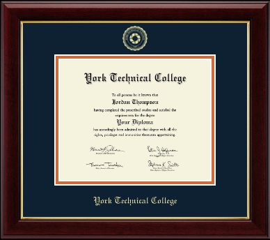 York Tech diploma frame - Gold Embossed Diploma Frame in Gallery