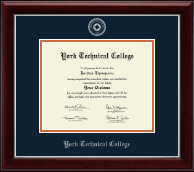 York Tech diploma frame - Silver Embossed Diploma Frame in Gallery Silver