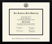 San Francisco State University diploma frame - Icon in Gotham