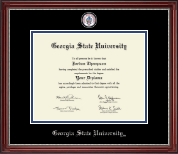 Georgia State University diploma frame - Masterpiece Medallion Diploma Frame in Kensington Silver