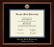 Georgia State University diploma frame - Gold Engraved Medallion Diploma Frame in Murano
