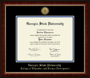 Georgia State University diploma frame - Gold Engraved Medallion Diploma Frame in Murano