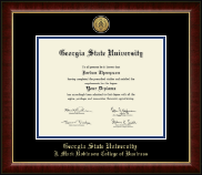 Georgia State University diploma frame - Gold Engraved Medallion Diploma Frame in Murano