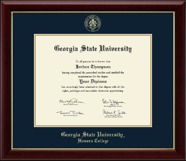 Georgia State University diploma frame - Gold Embossed Diploma Frame in Gallery