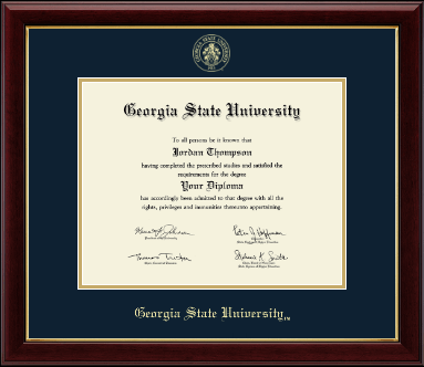 Georgia State University diploma frame - Gold Embossed Diploma Frame in Gallery
