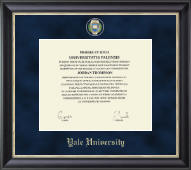 Yale University diploma frame - Regal Diploma Frame in Noir