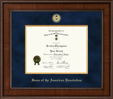 Sons of the American Revolution certificate frame - Presidential Masterpiece Certificate Frame in Madison