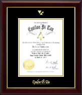 Epsilon Pi Tau certificate frame - Gold Embossed Certificate Frame in Gallery