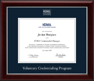 International City County Management Association certificate frame - Silver Embossed Certificate Frame in Gallery Silver