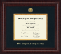 West Virginia Wesleyan College diploma frame - Presidential Gold Engraved Diploma Frame in Premier