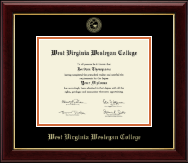 West Virginia Wesleyan College diploma frame - Gold Embossed Diploma Frame in Gallery