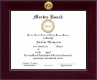 Mortar Board National College Honor Society certificate frame - Century Gold Engraved Certificate Frame in Cordova
