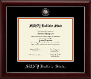 Buffalo State College diploma frame - Masterpiece Medallion Diploma Frame in Gallery Silver