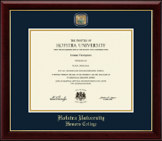 Hofstra University diploma frame - Masterpiece Medallion Diploma Frame in Gallery