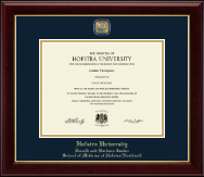Hofstra University diploma frame - Masterpiece Medallion Diploma Frame in Gallery