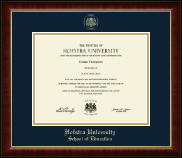 Hofstra University diploma frame - Gold Embossed Diploma Frame in Murano
