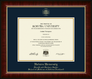 Hofstra University diploma frame - Gold Embossed Diploma Frame in Murano